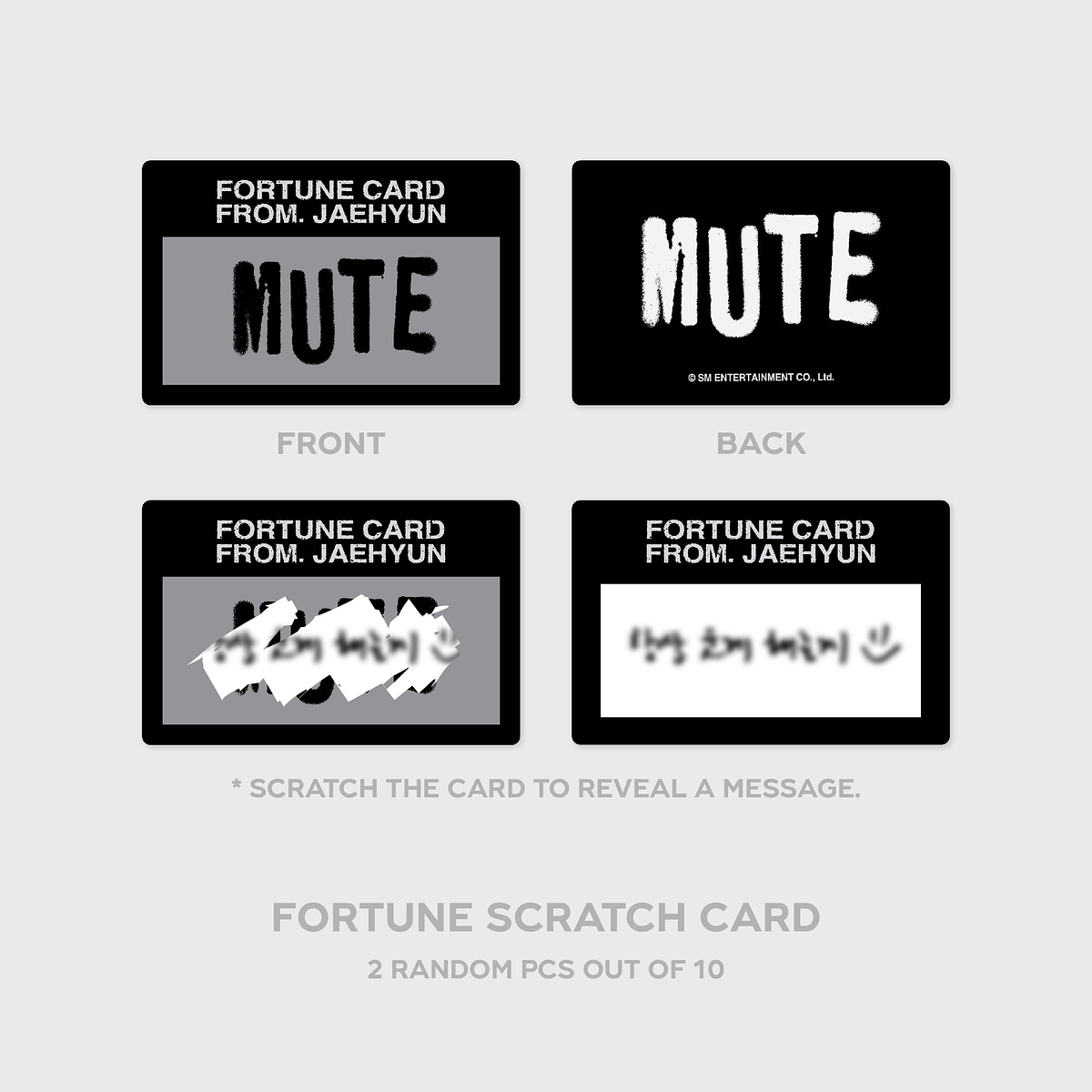 FORTUNE SCRATCH CARD SET - 2024 JAEHYUN FAN-CON <Mute> MD 3