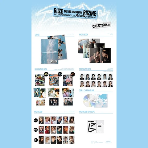 The 1st Mini Album 'RIIZING' (Collect Book Ver.)