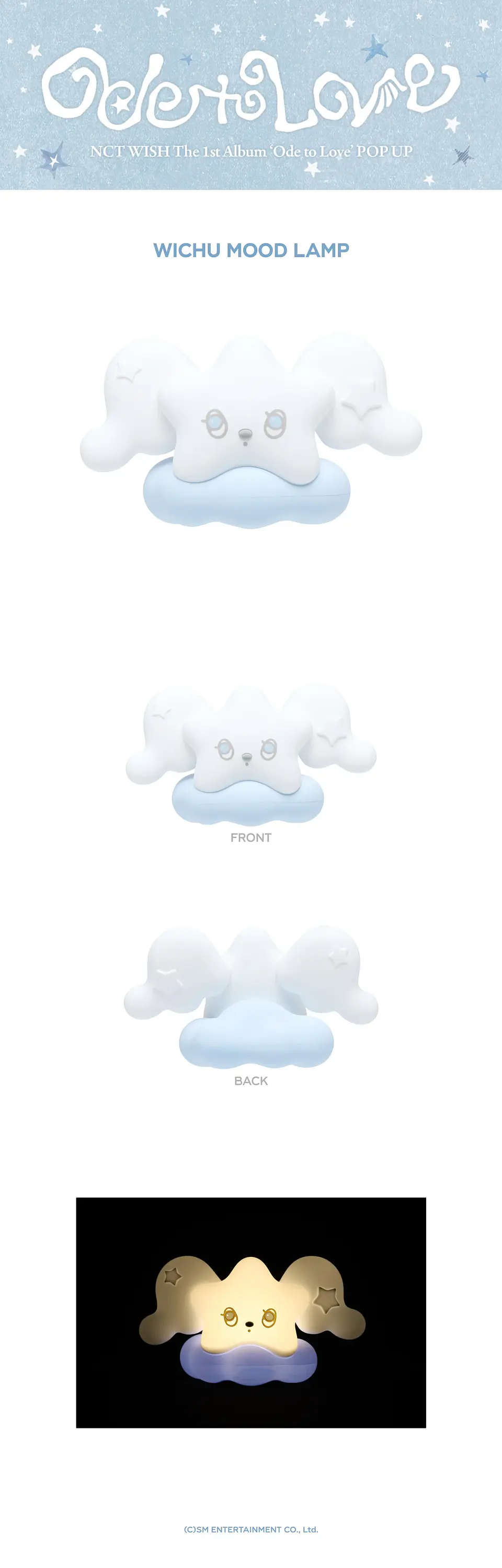 [PREVENTA] WICHU MOOD LAMP - NCT WISH The 1st Album 'Ode to Love' POP-UP MD 1