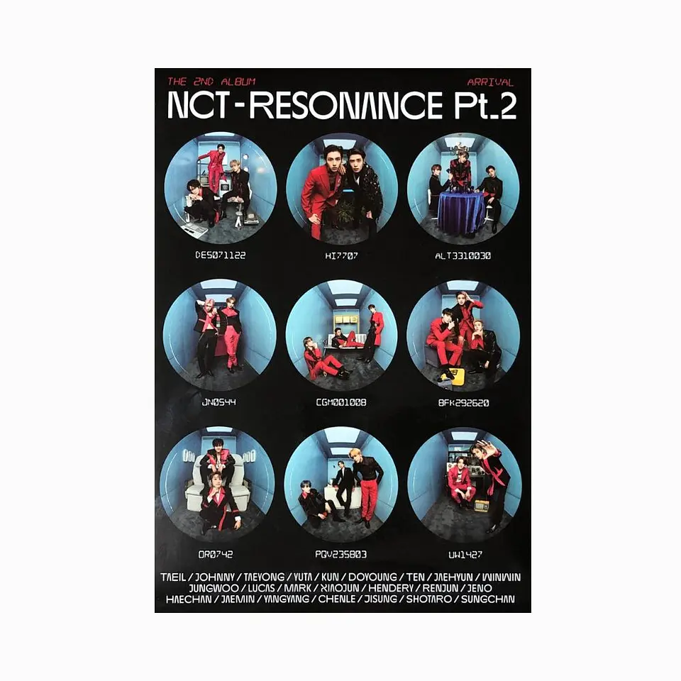 NCT The 2nd Album Resonance Pt_2 Departure Sticker Set+Gift 2