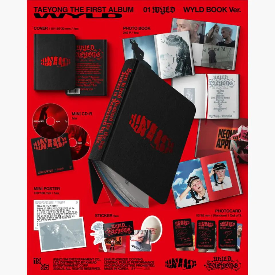 🏷️[PREVENTA] TAEYONG - The 1st Album 'WYLD' (WYLD BOOK Ver.) 2