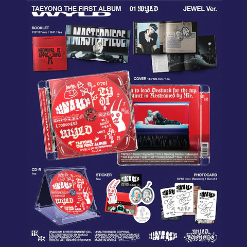 🏷️[PREVENTA] TAEYONG - The 1st Album 'WYLD' (Jewel Case Ver.)