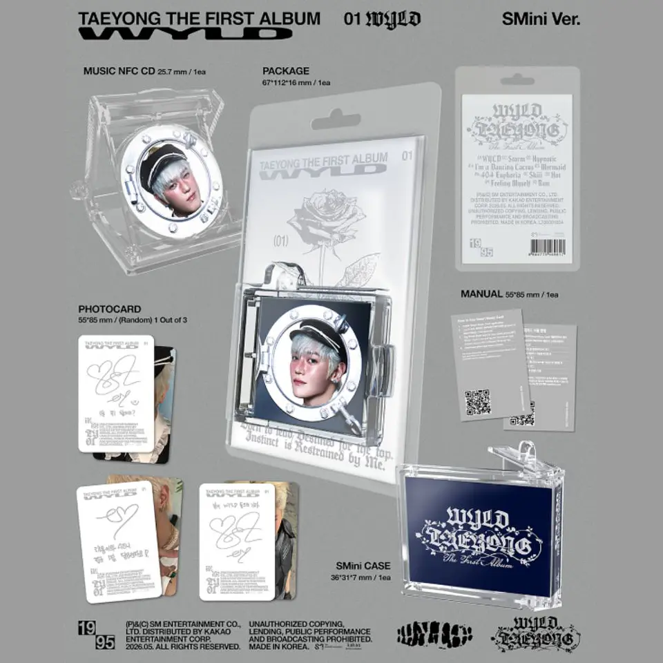 🏷️[PREVENTA] TAEYONG - The 1st Album 'WYLD' (SMini Ver.)(SMART ALBUM) 2