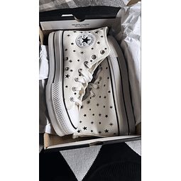 Converse all star embroidered stars 