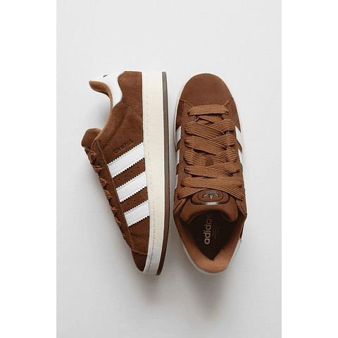 Adidas campus brown and white