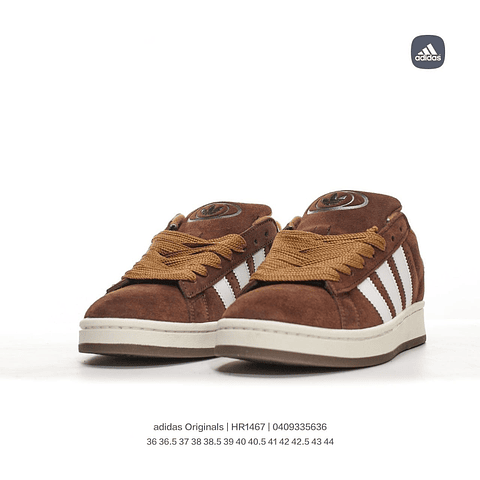 Adidas campus brown and white