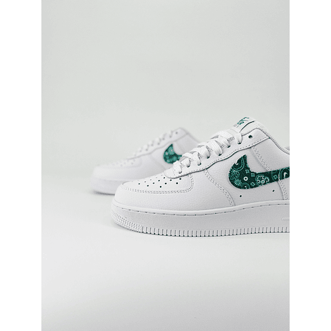 Nike air force 1 green paisley