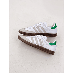 Adidas samba blanco, gris y verde