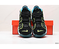 Nike air more uptempo black volt geode teal