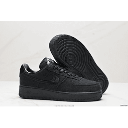 Nike stussy black x  air force one embroided