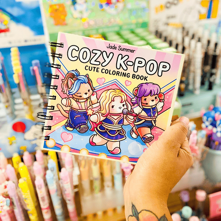 Libro para colorear - Cozy K-Pop 1