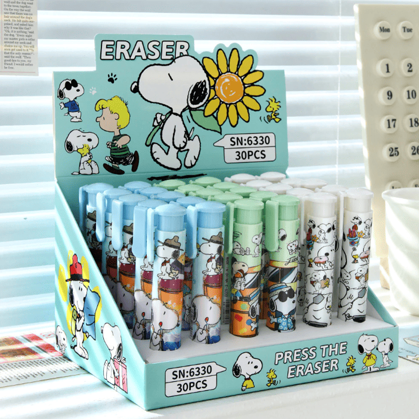 Gomas retráctil Snoopy 1