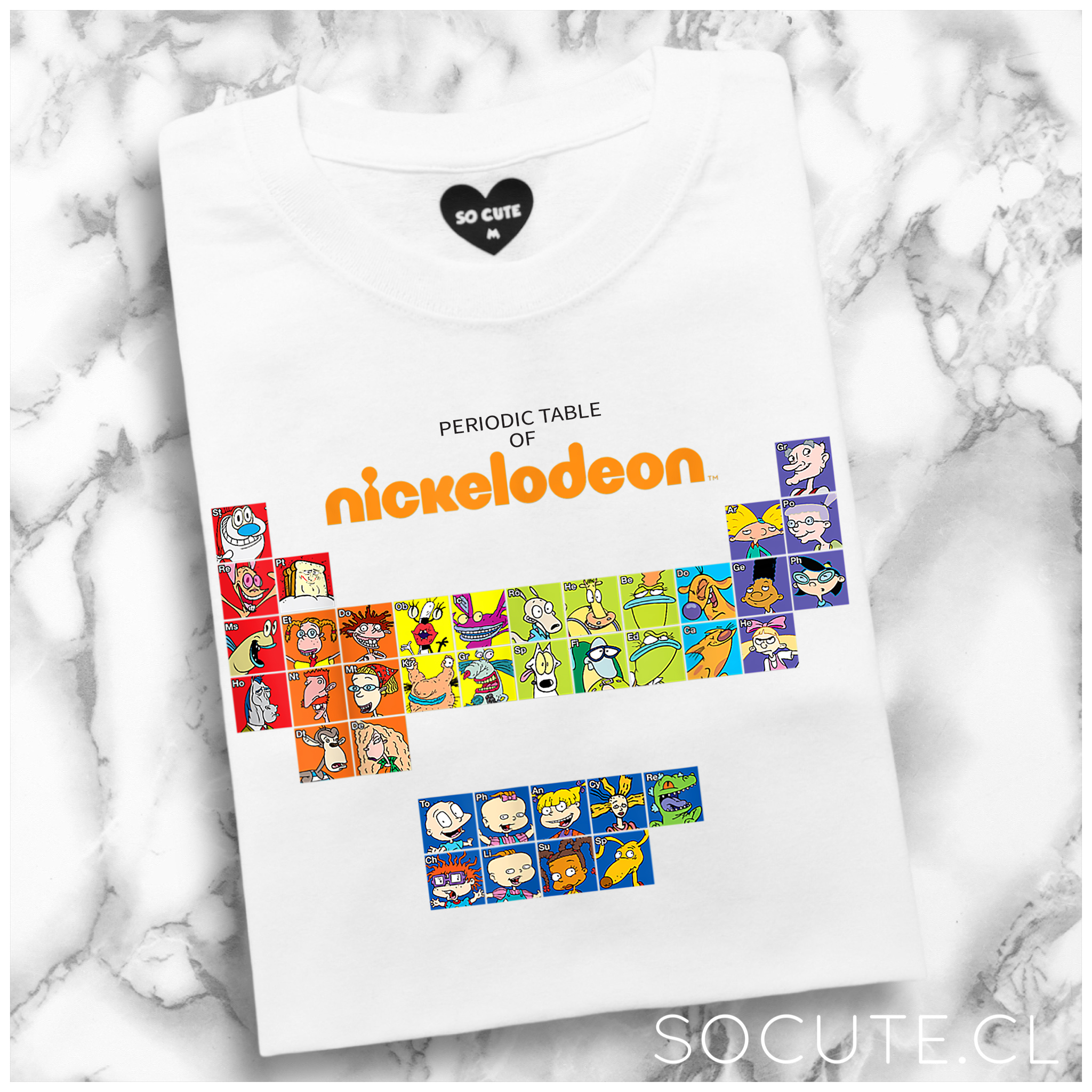 POLERA NICKELODEON TABLA PERIÓDICA  1