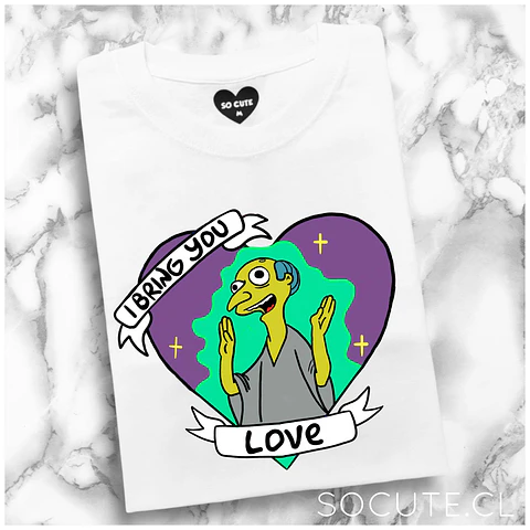 POLERA SR BURNS ALIEN 