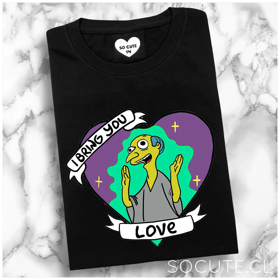 POLERA SR BURNS ALIEN  2
