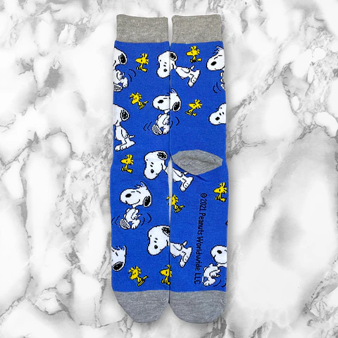 CALCETIN LARGO SNOOPY PATTERN