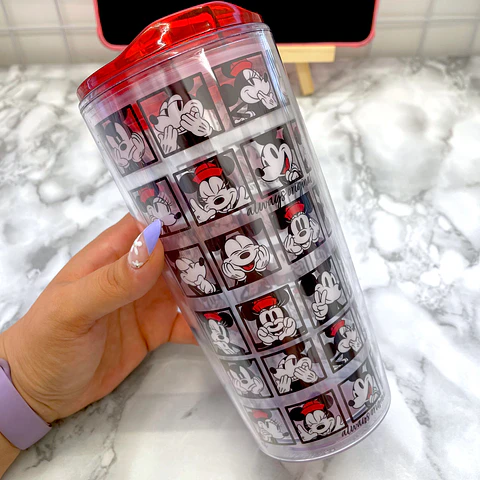 VASO ACRILICO MICKEY MINNIE