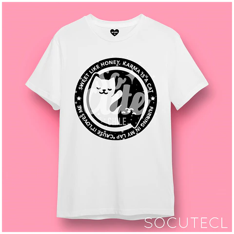 POLERA TAYLOR SWIFT KARMA IS A CAT