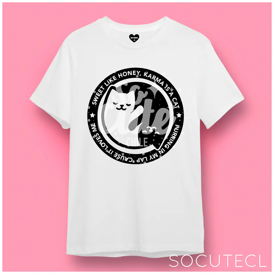 POLERA TAYLOR SWIFT KARMA IS A CAT 1