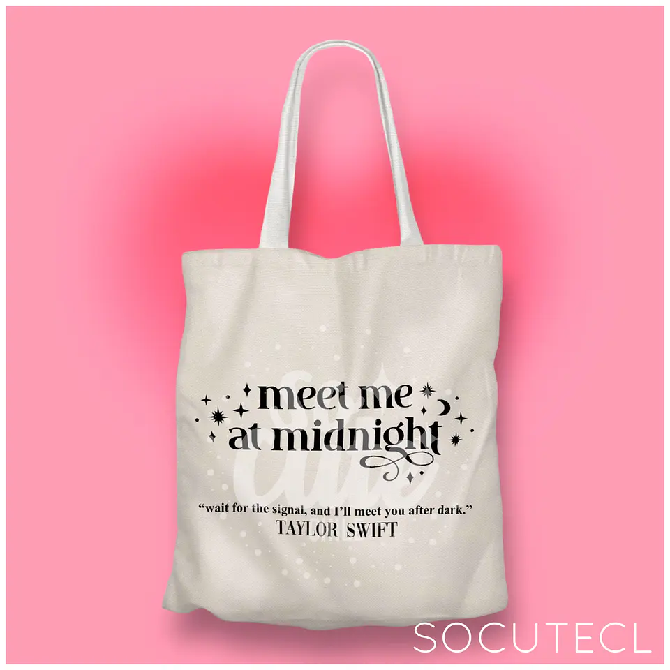 TOTE BAG TAYLOR SWIFT MEET ME AT MIDNIGHT 1