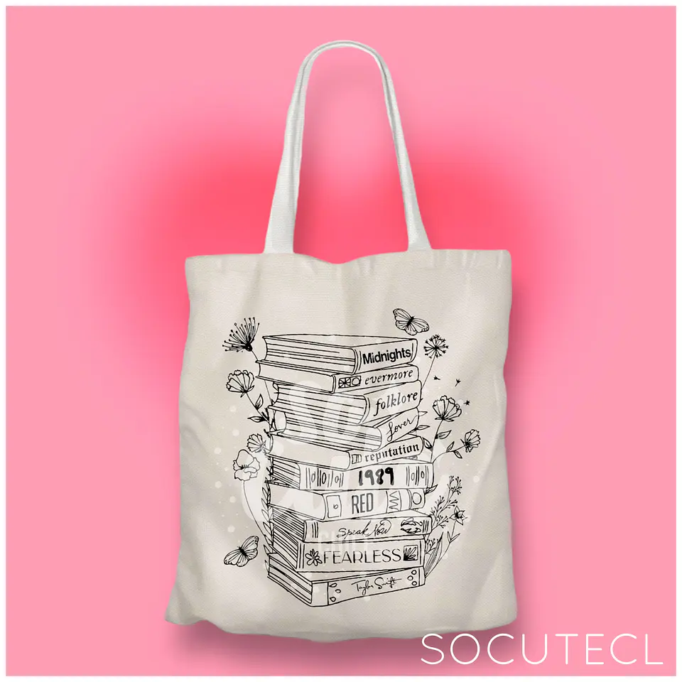 TOTE BAG TAYLOR SWIFT ALBUM BOOKS 2025 3