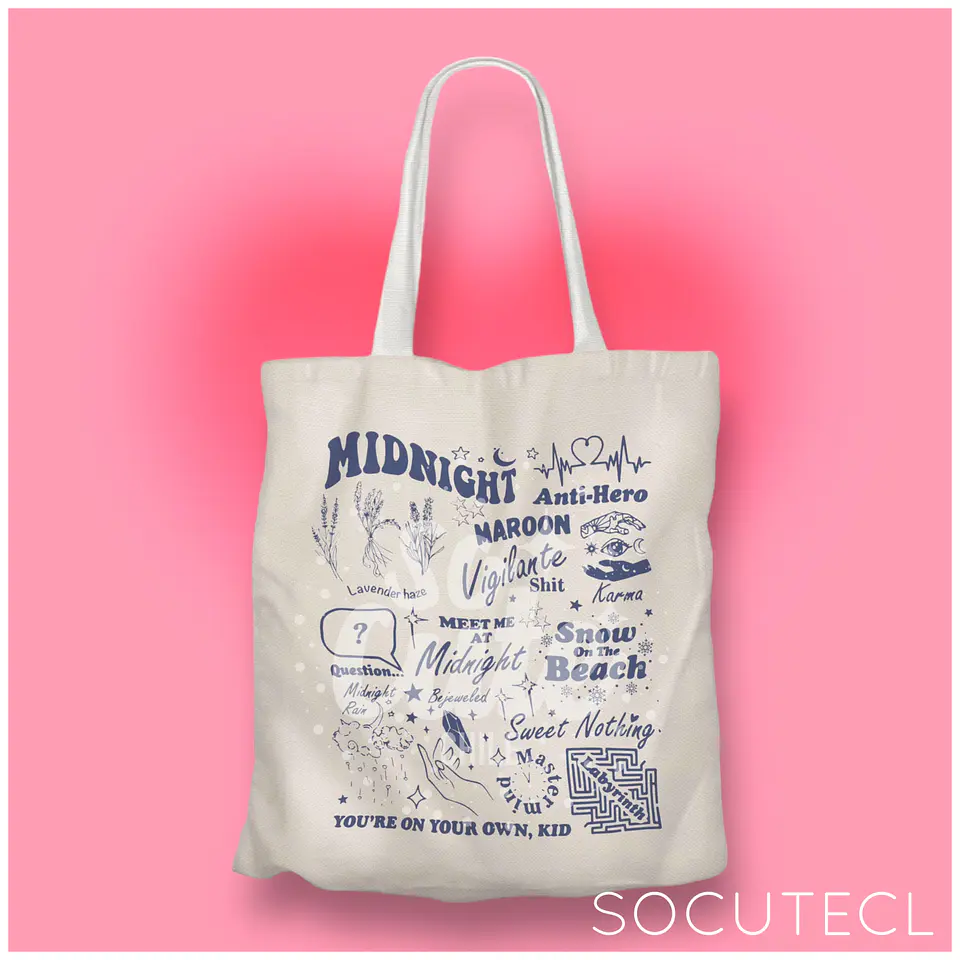 TOTE BAG TAYLOR SWIFT MIDNIGHTS SONGS 1