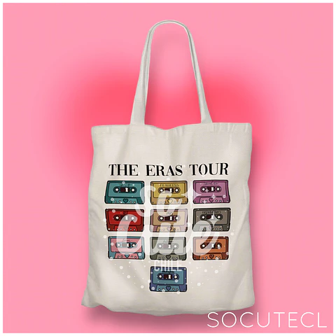 TOTE BAG TAYLOR SWIFT THE ERAS TOUR CASSETTES