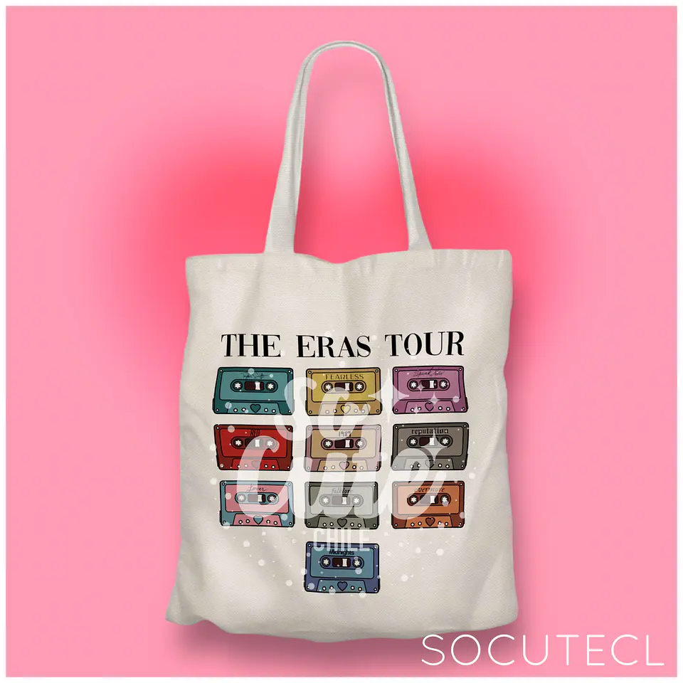 TOTE BAG TAYLOR SWIFT THE ERAS TOUR CASSETTES 1