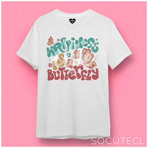 POLERA LANA DEL REY HAPPINESS IS A BUTTERFLY