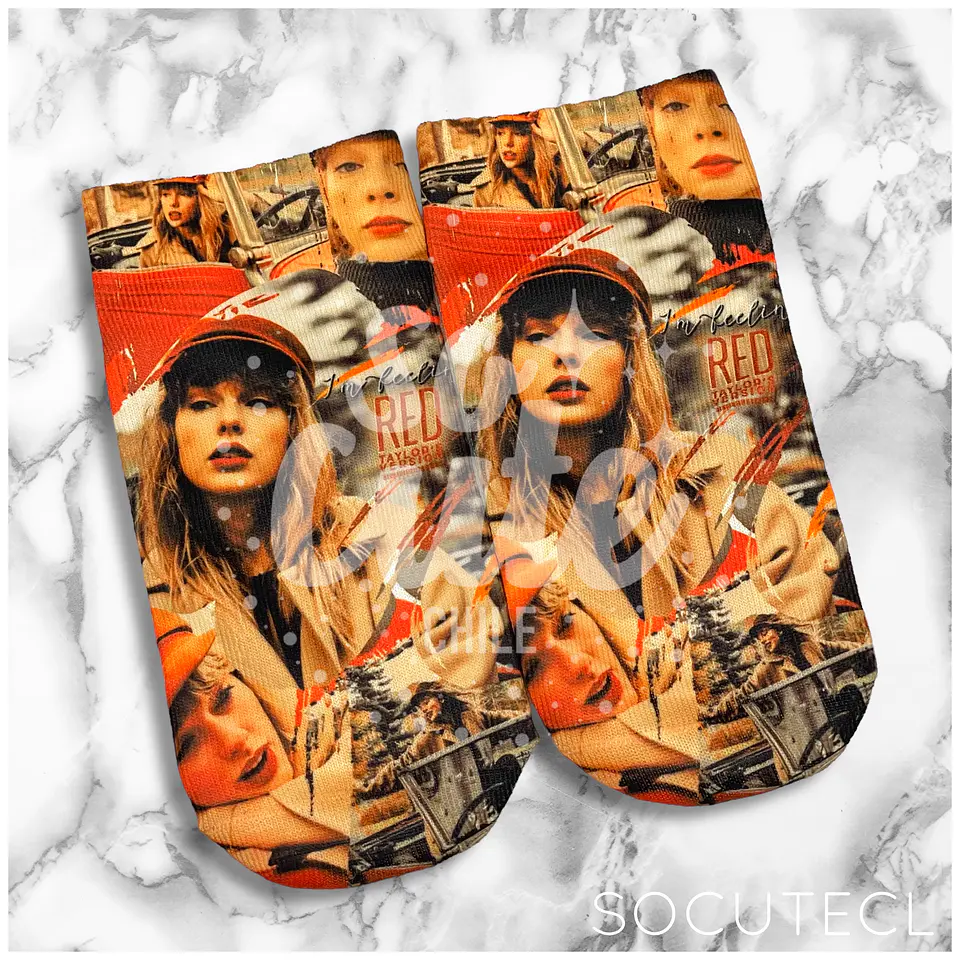 SOCKS TAYLOR SWIFT RED 1