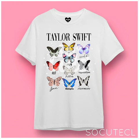 POLERA TAYLOR SWIFT BUTTERFLY