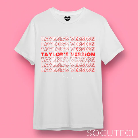 POLERA TAYLOR SWIFT RED