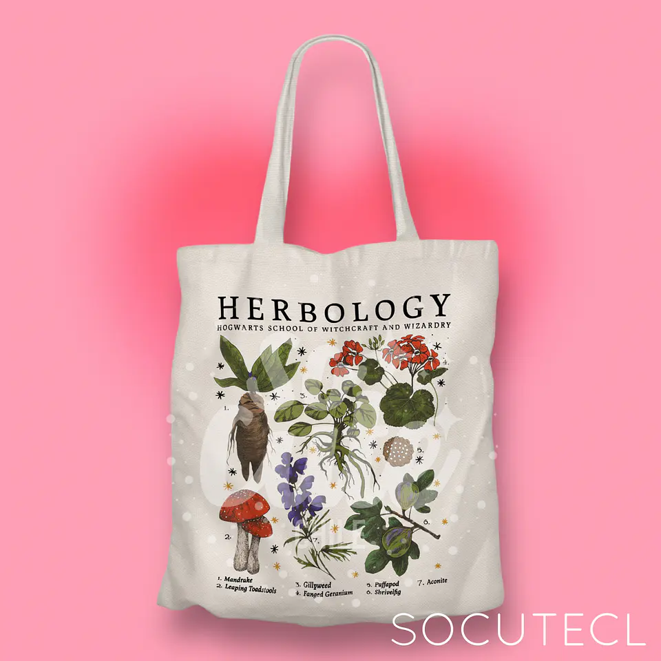 TOTE BAG HERBOLOGY HARRY POTTER 1