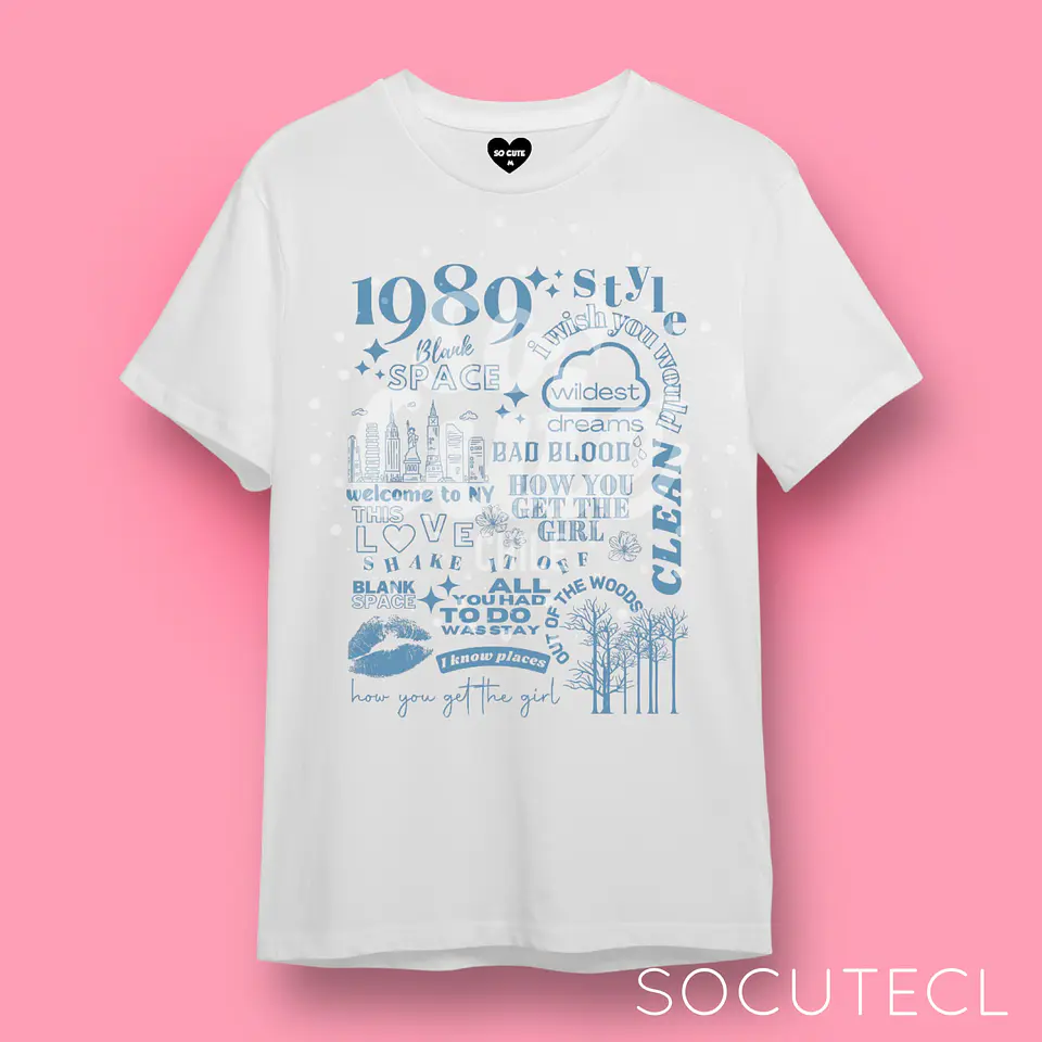 POLERA TAYLOR SWIFT 1989 SONGS 1