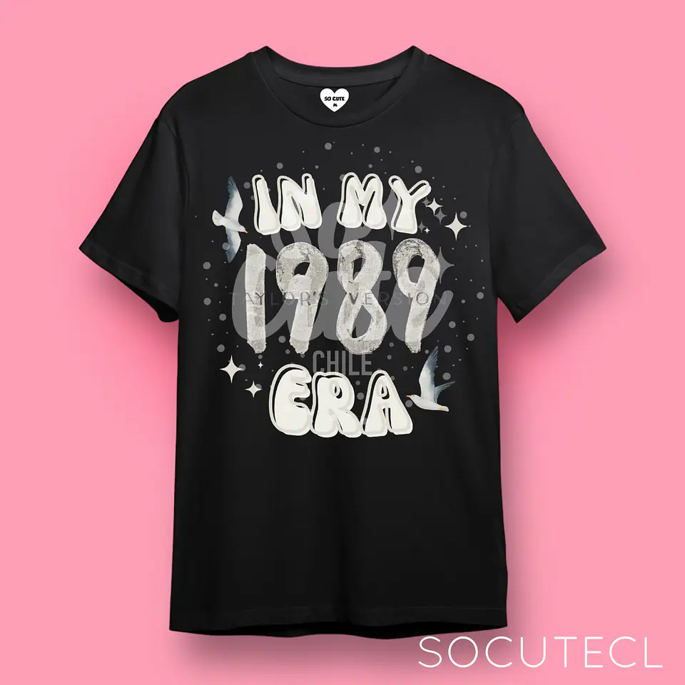 POLERA TAYLOR SWIFT IN MY 1989 TV ERA LETRAS BEIGE 1