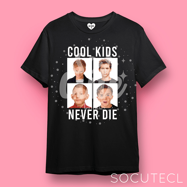 POLERA MALCOLM IN THE MIDDLE COOL KIDS NEVER DIE