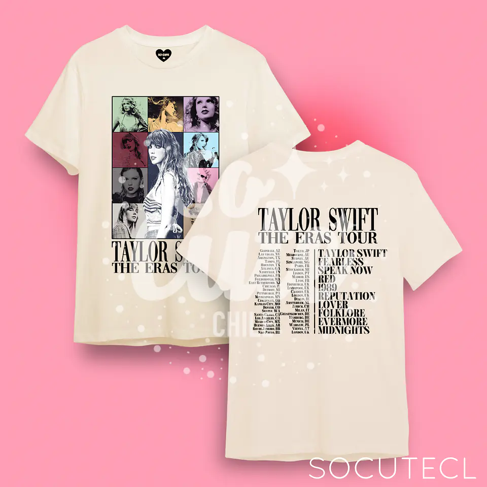POLERA TAYLOR SWIFT THE ERAS TOUR COLOR CRUDO 4