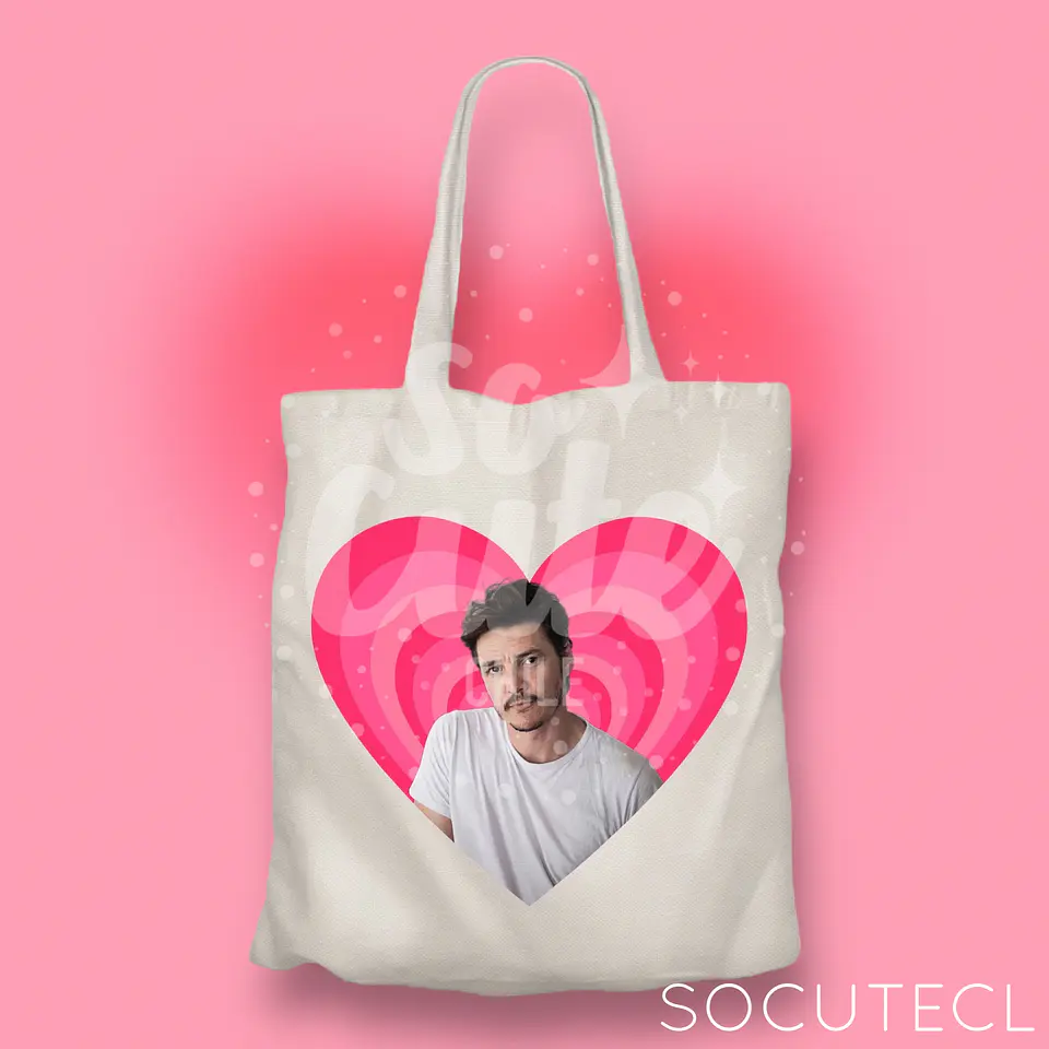 TOTE BAG CORAZON PEDRO PASCAL  1