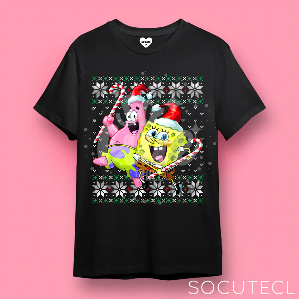 POLERA BOB ESPONJA Y PATRICIO 1
