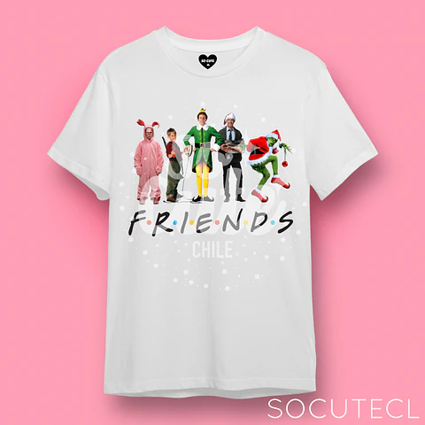 POLERA CHRISTMAS ICONS FRIENDS