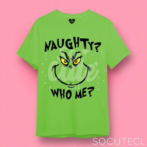 POLERA GRINCH NAUGHTY WHO ME?