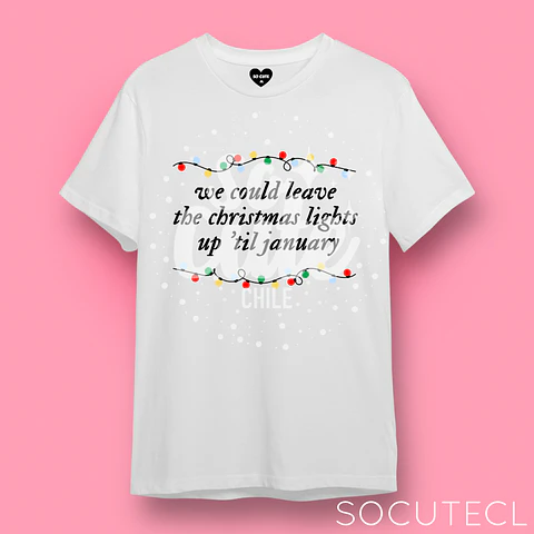 POLERA TAYLOR SWIFT CHRISTMAS LIGHTS UP ‘TIL JANUARY