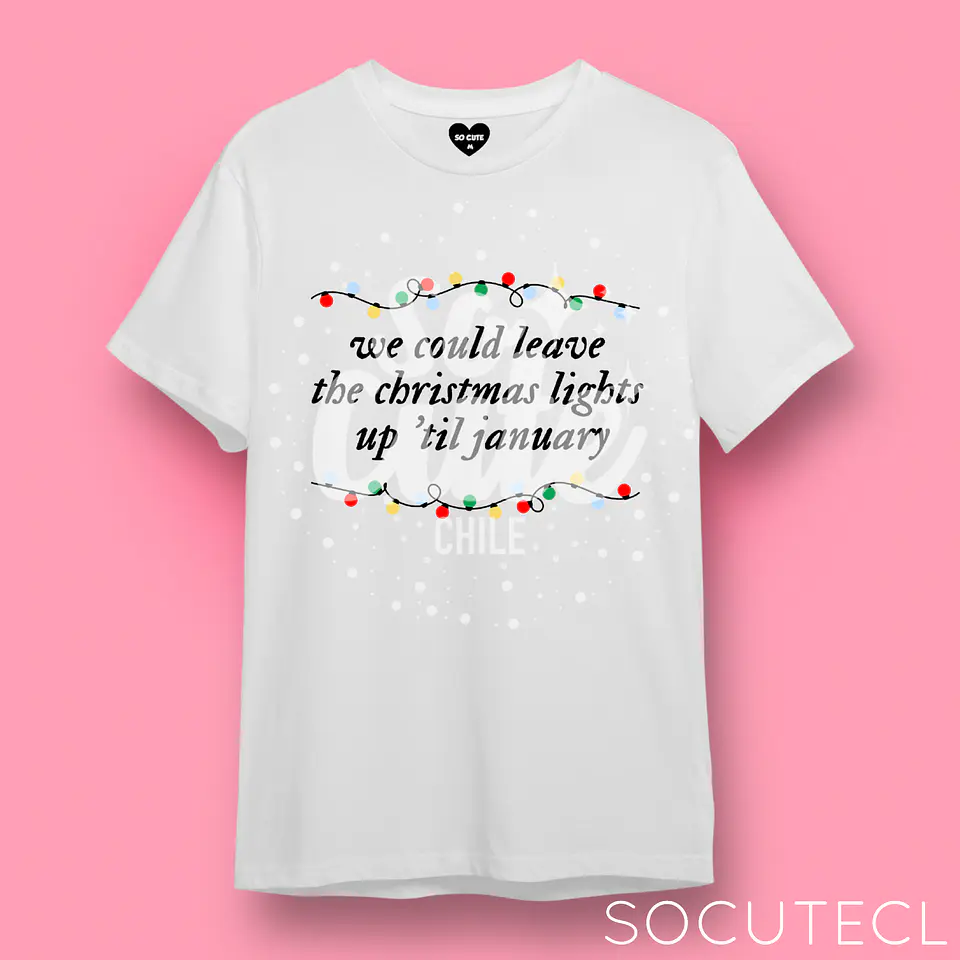 POLERA TAYLOR SWIFT CHRISTMAS LIGHTS UP ‘TIL JANUARY 1