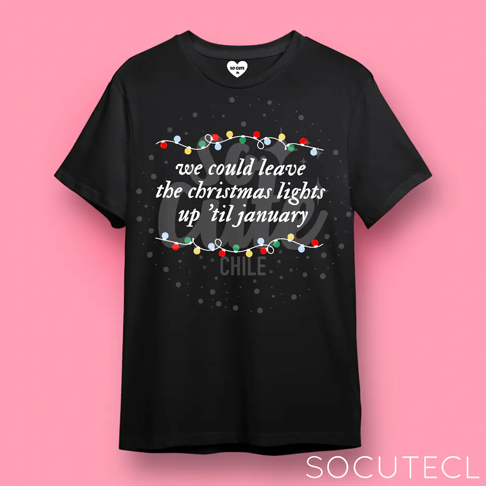 POLERA TAYLOR SWIFT CHRISTMAS LIGHTS UP ‘TIL JANUARY 2