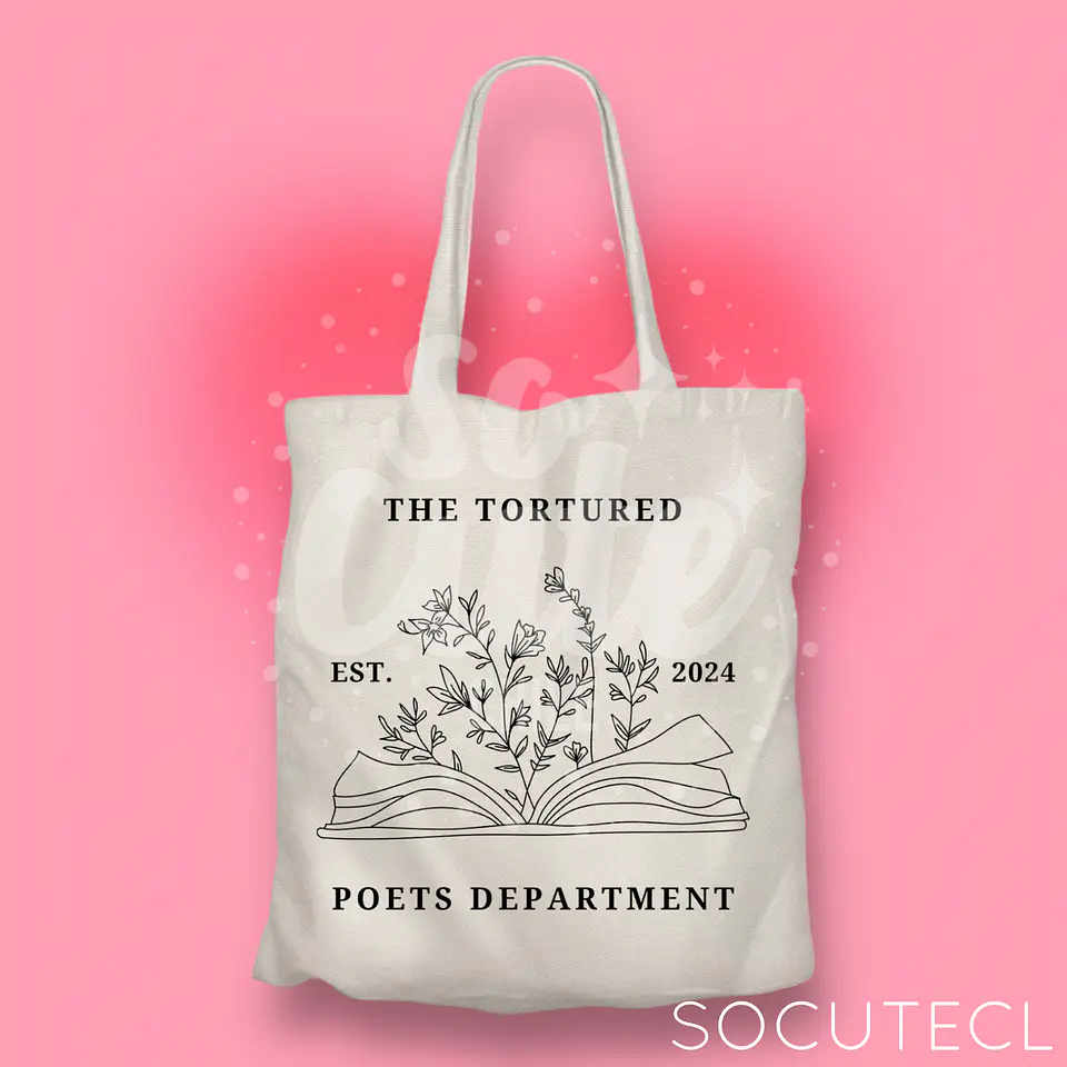 TOTE BAG TAYLOR SWIFT TTPD EST. 2024 (THE TORTURED POETS DEPARMENT) 2