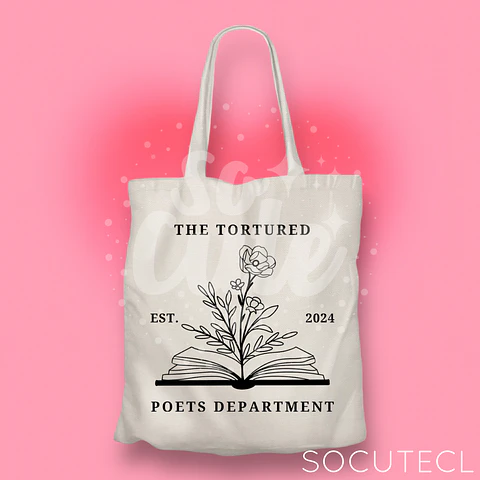 TOTE BAG TAYLOR SWIFT TTPD EST. 2024 (THE TORTURED POETS DEPARMENT)