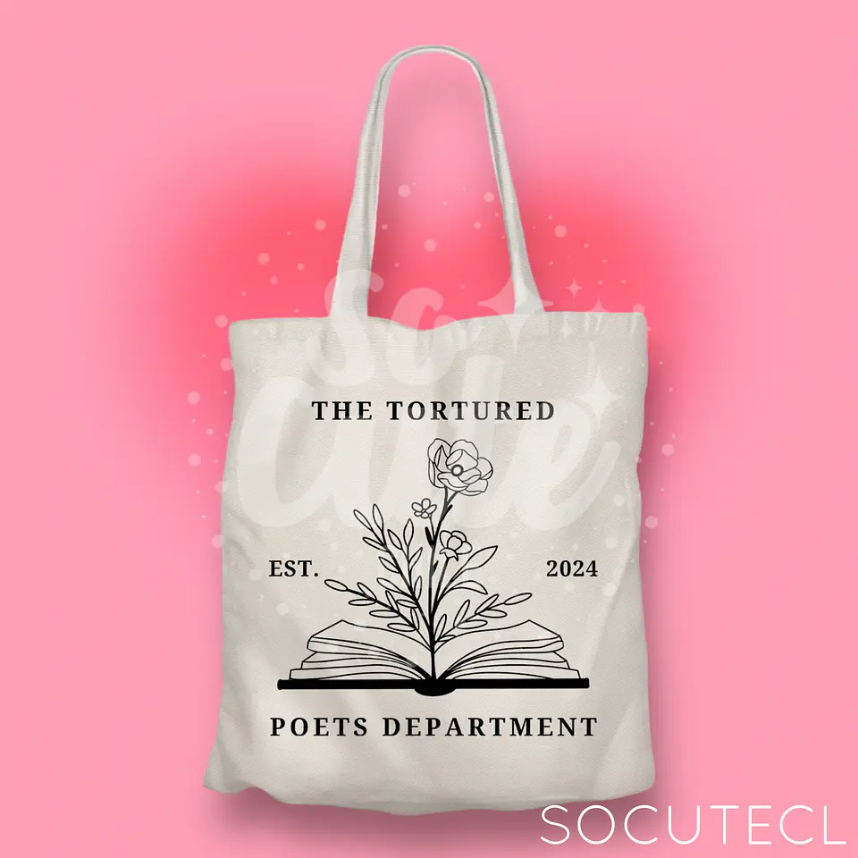 TOTE BAG TAYLOR SWIFT TTPD EST. 2024 (THE TORTURED POETS DEPARMENT) 1