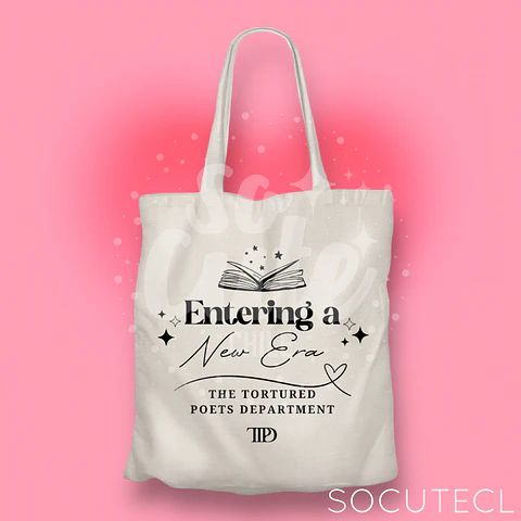 TOTE BAG ENTERING A NEW ERA TAYLOR SWIFT TTPD (THE TORTURED POETS DEPARMENT)