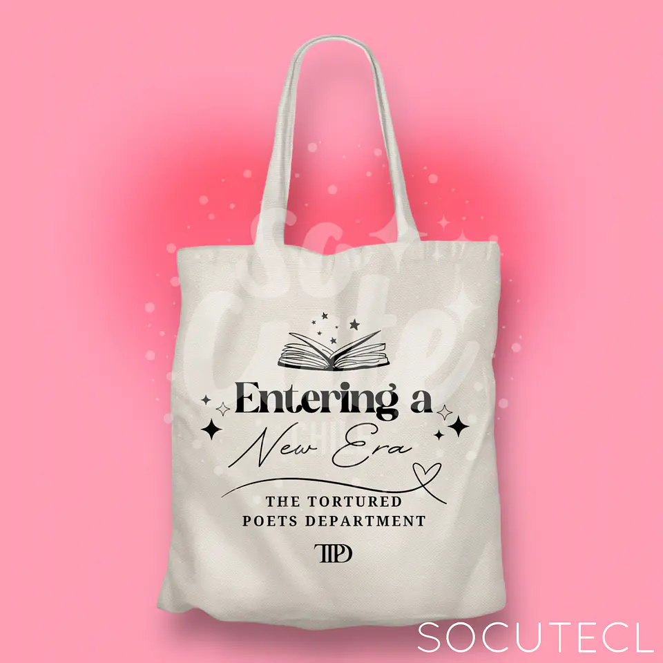 TOTE BAG ENTERING A NEW ERA TAYLOR SWIFT TTPD (THE TORTURED POETS DEPARMENT) 1