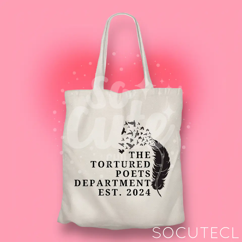 TOTE BAG TAYLOR SWIFT TTPD EST. 2024 (THE TORTURED POETS DEPARMENT) 1